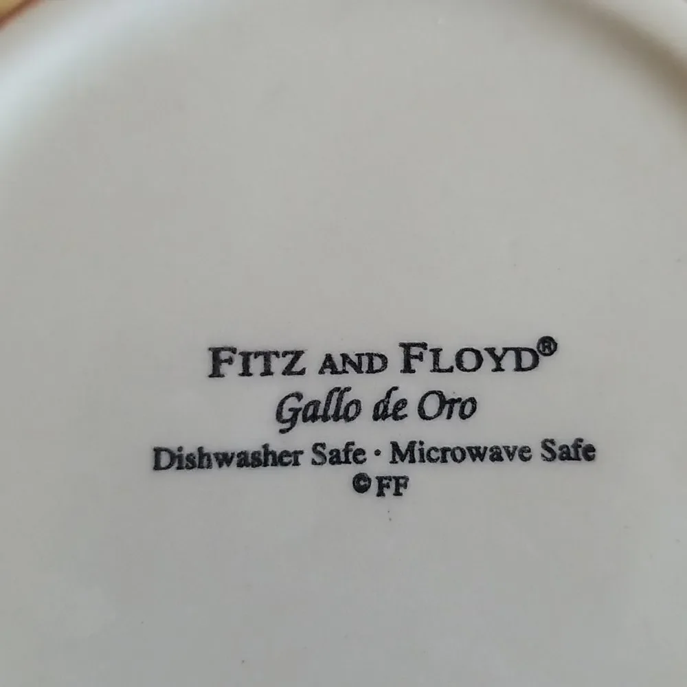 RARE Fitz and Floyd Rooster‎ Coffee Mugs (Set of 2)